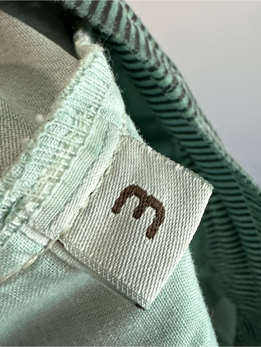 Alembika Pinstripe Iconic Stretch Jeans Teal Size 3(10-12) - Picture 13 of 16